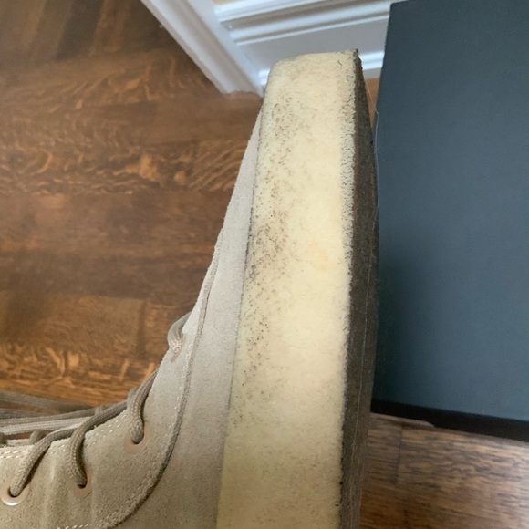 YEEZY Season 4 Crepe Boots Taupe Suede Men’s Size Euro 45 Full set Box Receipt - Picture 10 of 16